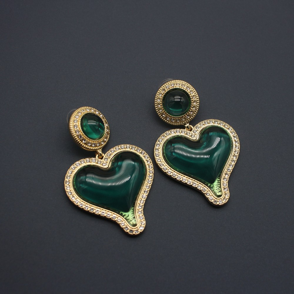 Luxury Double Heart Lovely Elegant Earrings