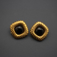 Luxury Square Gold Plated Earrings
