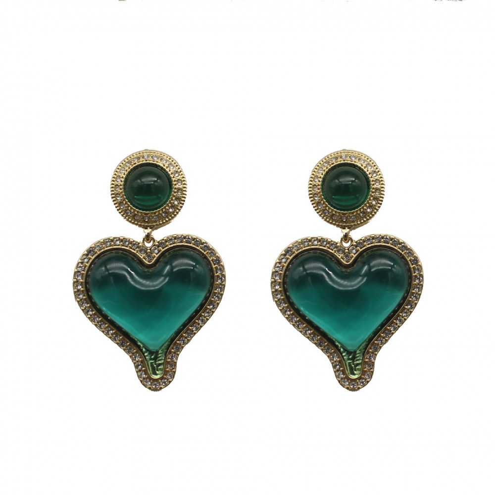 Luxury Double Heart Lovely Elegant Earrings