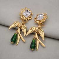 Lovely Swallow Gold Plated Fashion Earrings