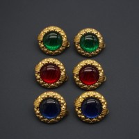 Luxury Gold Plated Jewelry Vintage Earrings